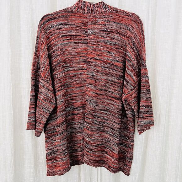 Pure Jill Red Knitted Oversize Cozy Super Soft Cardigan Sweater - Medium - Picture 6 of 9